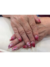 赤ラメネイル