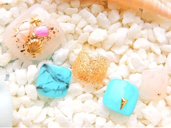 ネイルサロン ドルチェネイル 柏店(Dolce.Nail)/フットデザインコース＊足湯付き