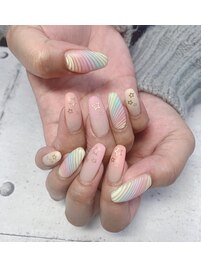 パステルカラーネイル