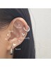 【SNSで話題！】耳つぼジュエリー　10粒3300/20粒4400　45分