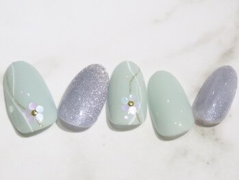 カレネイル(kale nail)/３月限定シンプルART＋500円
