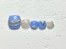 アークネイル 下北沢(urk.nail)/フット　ミラーアート