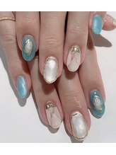 カラン 焼津店(CALIN)/ニュアンス大理石ネイル