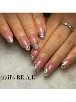 ネイルズリアル(nail's REAL)/ガラスフレンチ