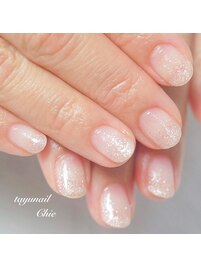 ラメグラデーションネイル