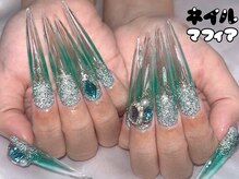 ネイルマフィア 池袋店(NAIL MAFIA)/透け感×フラッシュネイル