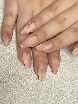 エーナイン イオン一関店/桃ネイル