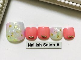 2017/Footキャンドルネイル