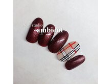 ネイルスタジオ アンビエント 表町店(Nail Studio ambient)/バーバリー柄ネイル