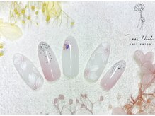 テセネイル(Tese Nail)/手描き桜ネイル♪