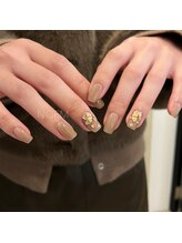 ノエム ネイルサロン(NOEM)/ベージュブラウンハート