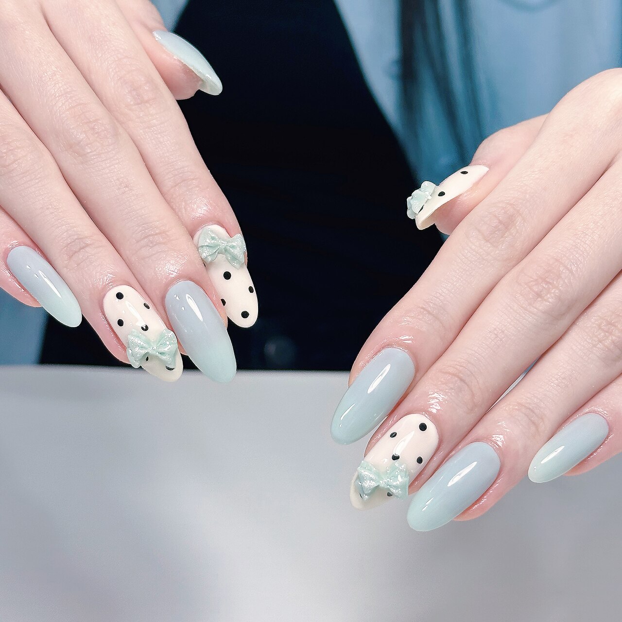 オーダー】マグネットグラデ リボン ワンホン