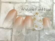 ウィスタリアフィールドネイル MONAD店(WISTARIA FIELD)/リボンスタッズ　グラデーション