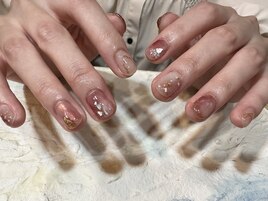 ニュアンスくすみピンク