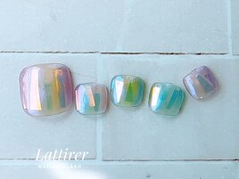 カラフルフットネイル