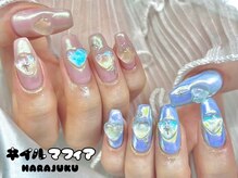 ネイルマフィア 原宿(NAIL MAFIA)/ハート/キラキラ/オーロラ
