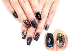 ネイルコレクション ベビーピンク(Baby Pink)/ジェル放題★金箔：和洋折衷