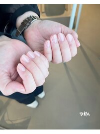 ネイルケア＋透明マニキュア