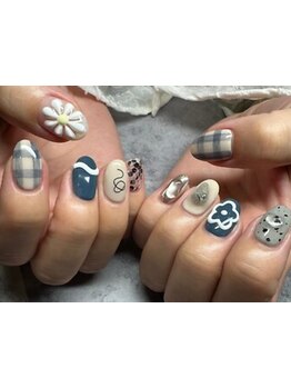 手描きアートが得意なサロン