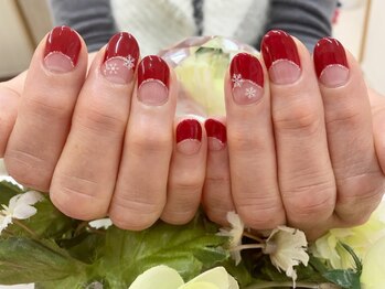 プルミエ ネイル(Premier Nail)/逆フレンチ☆ボルドー