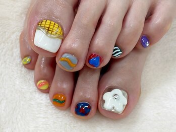 アトリエ ボノ(BONO)/カラフルフットネイル