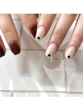 カミナネイル(KAMINA.nail)/heartholo&one color