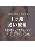 【短期間で白くしたい方おすすめ！】1ヶ月通い放題プラン