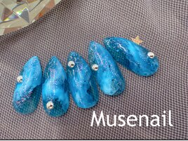 夏のニュアンスネイル