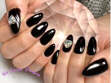 アン ジョーヌドラゴ/【自爪ネイル】ブラックネイル