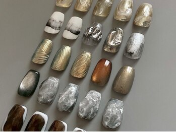 リッシュ(RICHE)の写真/こなれ感★短い爪でも可愛い大人ニュアンスネイル/インクネイル/モードネイルetcファッションに合わせて♪
