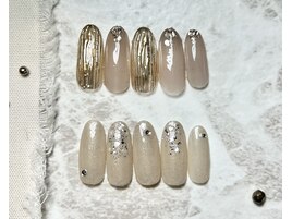 定額/塗りかけ/ニュアンスネイル