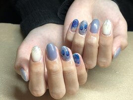 薔薇、宝石ネイル(^^)