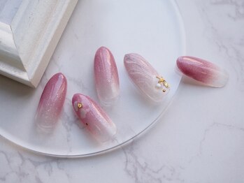ネイル スパ ココプラス(Nail spa Cocoplus)/シンプル×人魚の鱗ネイル