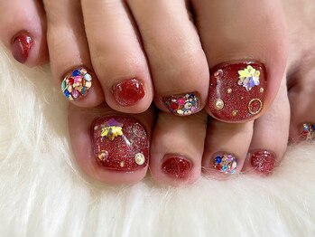 アミュリー ネイル アトリエ(Amury nail atelier)/ボルドー クリスマス マグネット