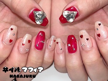 ネイルマフィア 原宿(NAIL MAFIA)/バレンタイン/ハート/ワンホン