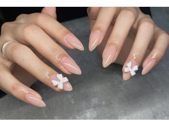 ワンカラー×リボン　¥6880