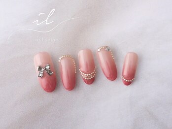 イル 神戸店/グラデーション×チェーンネイル