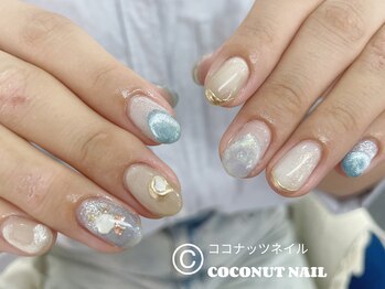 ココナッツネイル/深海ネイル