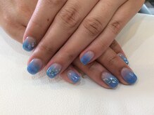 シャンネイルケアサロン(Shan Nail caresalon)/ブルー＆シェルネイル