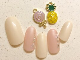 プチフラワーネイル