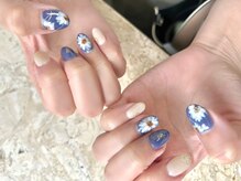 ネイルサロンアンドスクール ミュー(Nail Salon & school mieux)/存在感フラワーネイル