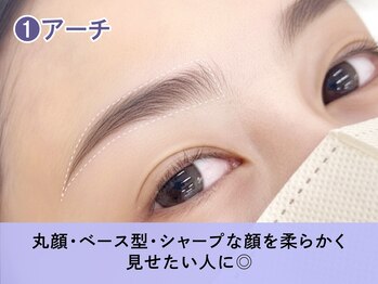 ヘイリーブロウ 川西能勢口店/アーチデザイン
