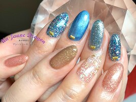 【自爪ネイル】アシメネイル