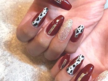 ネイルマジック 仙台一番町店(NAIL MAJIC)/おしゃれレオパード¥9900