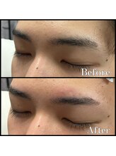 眉毛男子 新宿店/眉毛のBeforeAfter