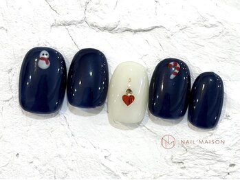 ネイルメゾン 池袋店(NAIL MAISON)/雪だるまネイル¥6800