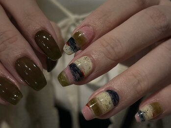 ラクエ(Laque)/ボーダー カラフル くすみカラー