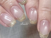 アミュレット(Amulet)/ラメ×ミラーフレンチ