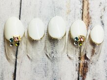ネイルスタジオ アンビエント 表町店(Nail Studio ambient)/逆フレンチネイル