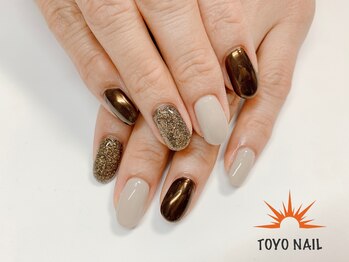 ブラウンミラー&ラメ